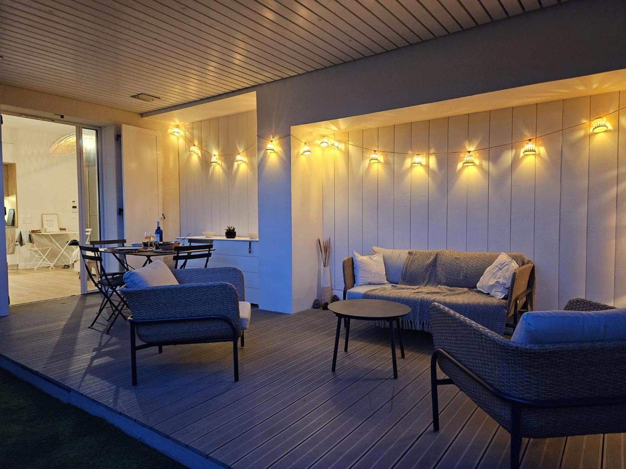 Arcareve - Grand Studio De Standing Avec Terrasse, Jardin Et Acces Direct A La Plage Arcachon Zewnętrze zdjęcie